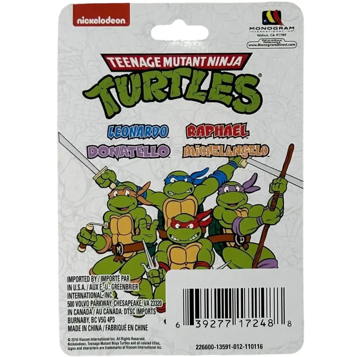 Teenage Mutant Ninja Turtles - Michelangelo Figure Keychain (2.5") - Monogram - Image 2