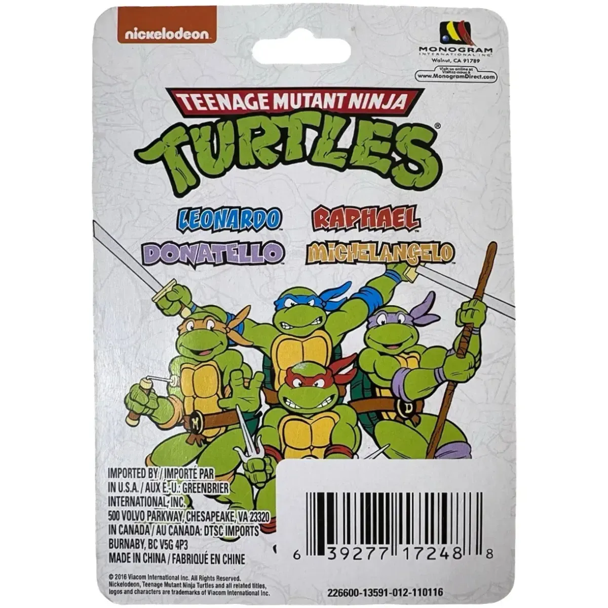 Teenage Mutant Ninja Turtles - Raphael Figure Keychain (2.5") - Monogram - Image 2