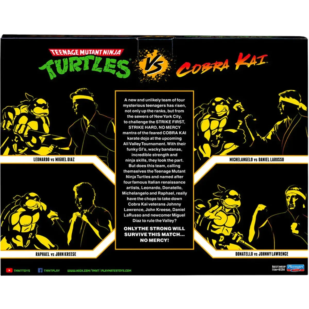 Teenage Mutant Ninja Turtles x Cobra Kai - Donatello vs Johnny Lawrence Action Figure Set (6") - Playmates Toys - Image 3