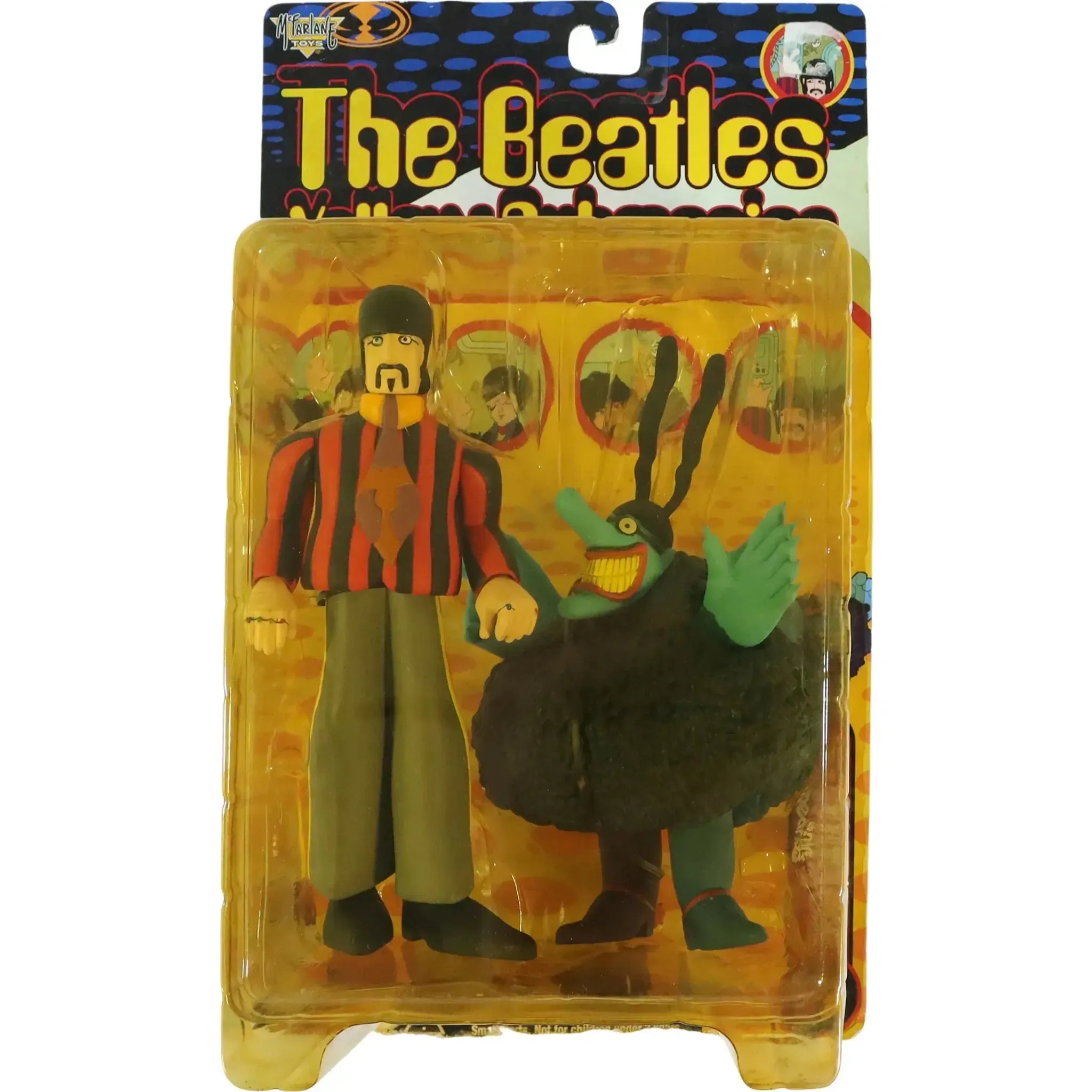 The Beatles: Yellow Submarine - John Lennon & Blue Meanie Figure Set (7" / 6.5") - McFarlane Toys - (1999)