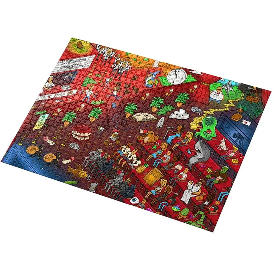 The Cosy Cinema Jigsaw Puzzle with Secret Riddles (1000 Pieces) - Great Games - Vizzles Visual Puzzles Series 1 - Image 3