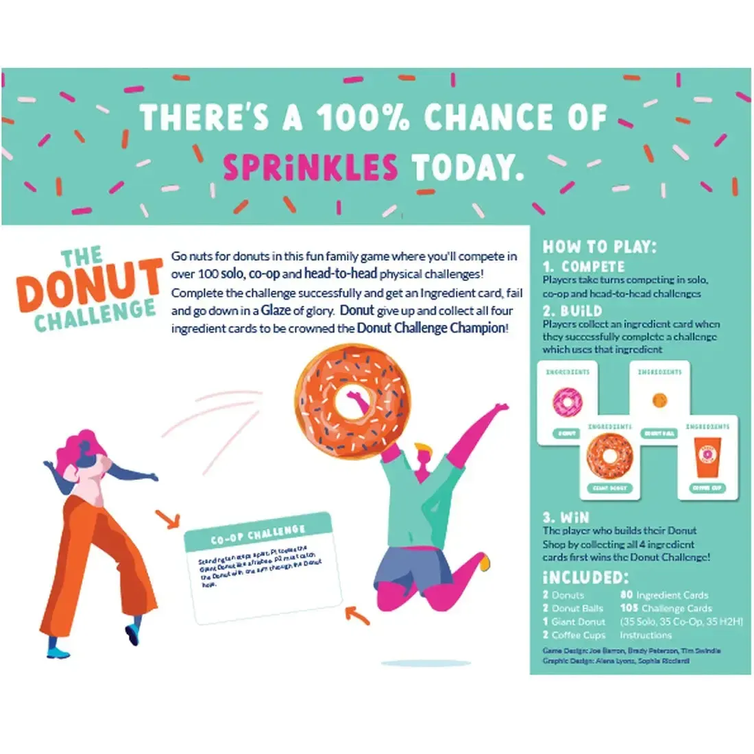 The Donut Challenge - Food Party Card Game for Family, Adults, and Children (2-8 Player, Ages 8+) - Gray Matters Games - Image 3