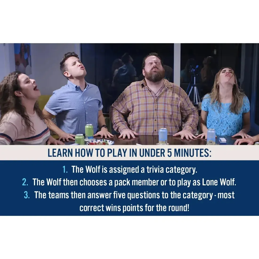 The Game of Wolf - Trivia General Knowledge Card Game for Family, Adults, and Children (4-12 Player, Ages 14+) - Gray Matters Games - Image 7