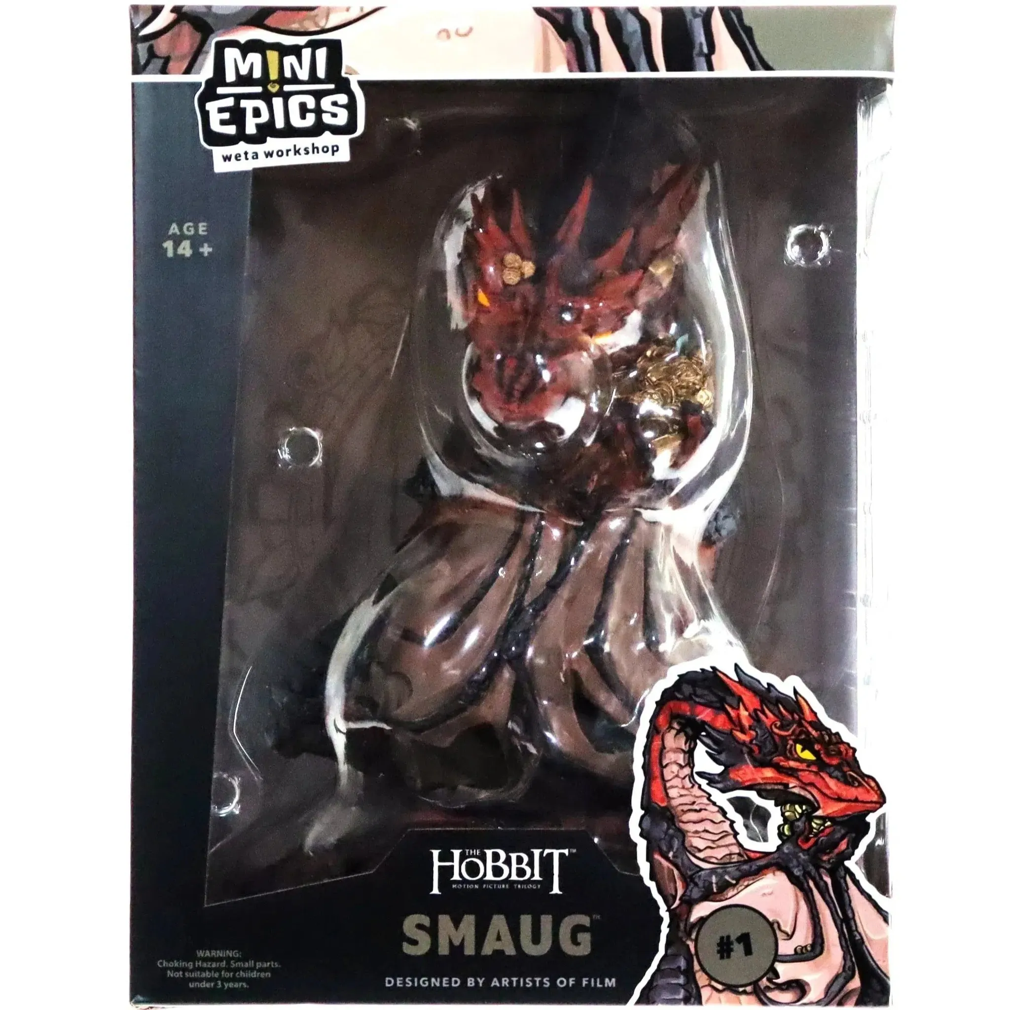 The Hobbit - Smaug the Dragon Statue Figure (11.8") - Weta Workshop - Mini Epics Series (1) - Image 3