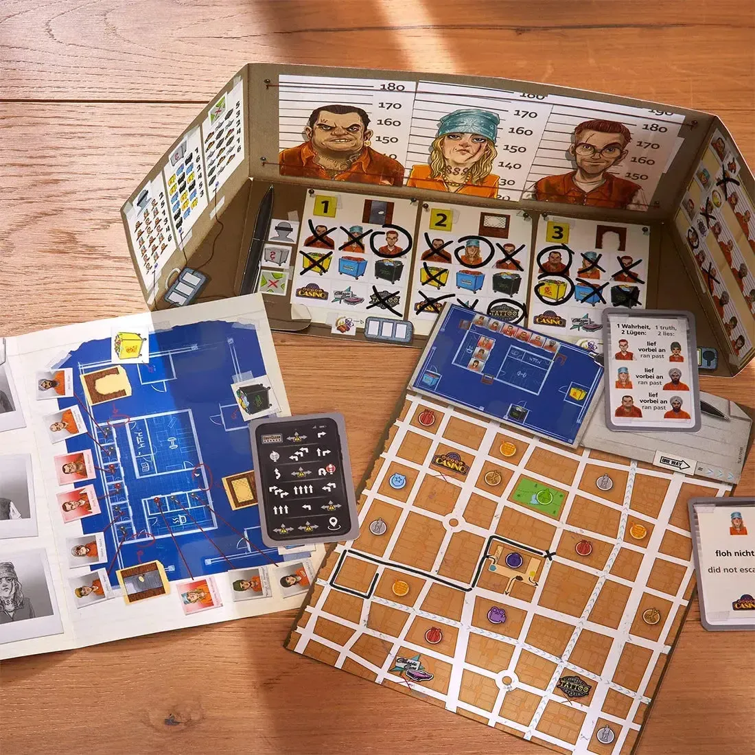 The Key: Escape from Strongwall Prison - Puzzle Crime Board Game for Family and Adults (1-4 Players, Ages 12+) - HABA - Image 6