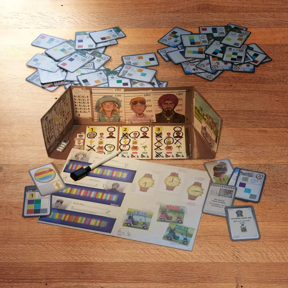 The Key: Murder at the Oakdale Club - Puzzle Crime Board Game for Family and Adults (1-4 Players, Ages 8+) - HABA - Image 5