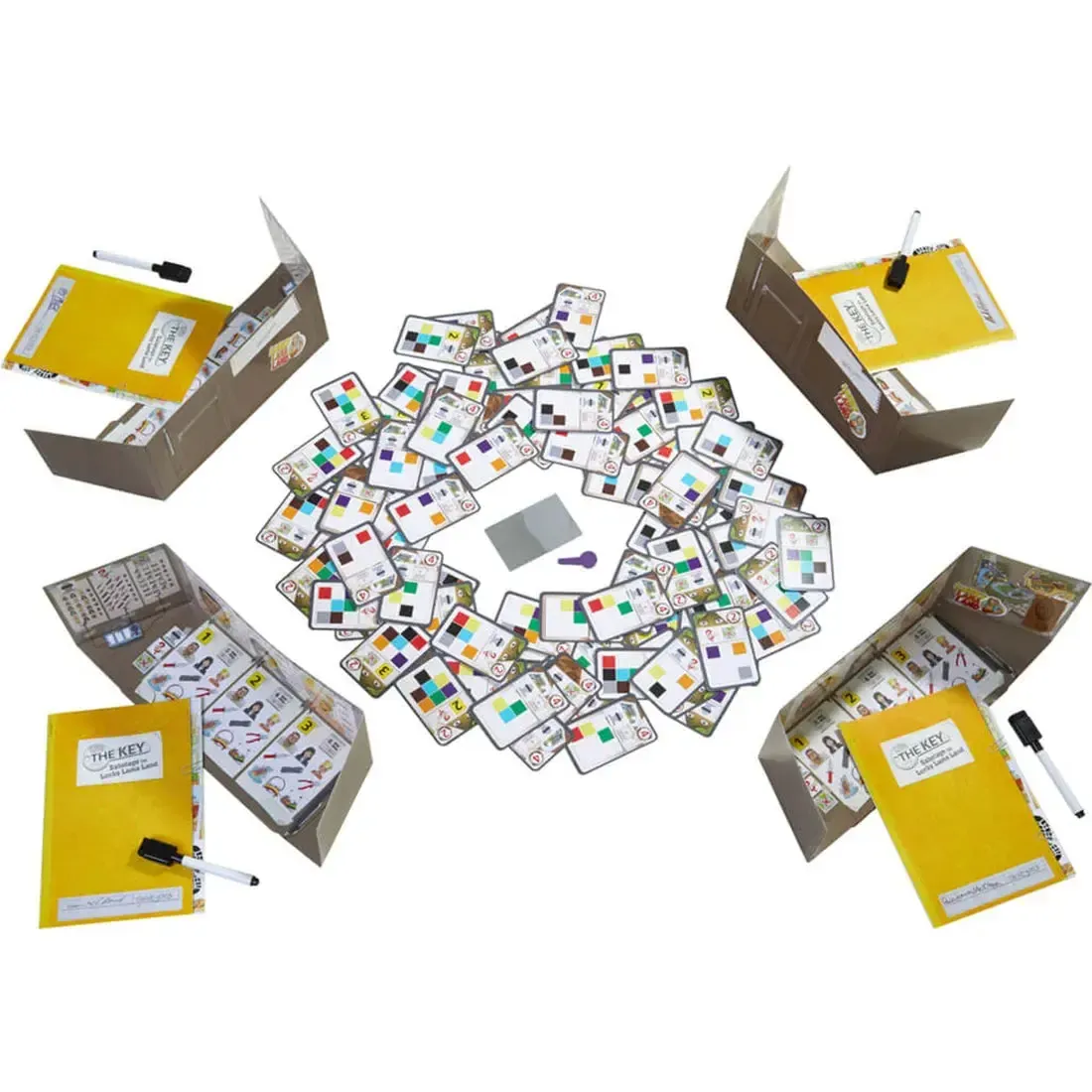 The Key: Sabotage at Lucky Llama Land - Puzzle Mystery Board Game for Family, Adults, and Children (1-4 Players, Ages 8+) - HABA - Image 5