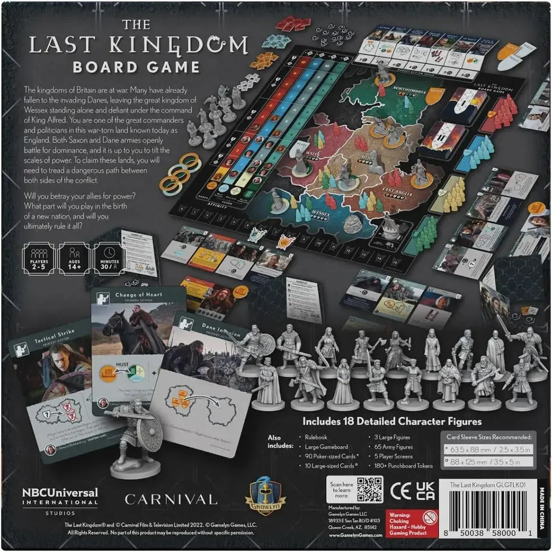 The Last Kingdom - Strategy War Board Game for Family, and Adults (2-5 Players, Ages 14+) - Gamelyn Games - Image 3