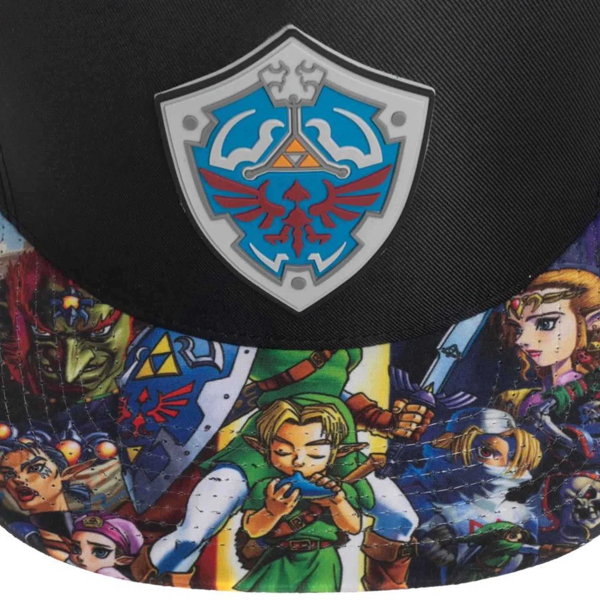 The Legend of Zelda - Characters & Hylian Shield Snapback Hat (Sublimated, Flat Bill) - Bioworld - Image 6