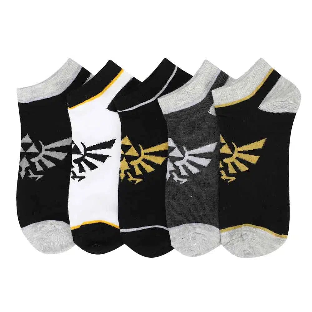 The Legend of Zelda - Hyrule Crest Ankle Socks - Bioworld - 5 Pairs