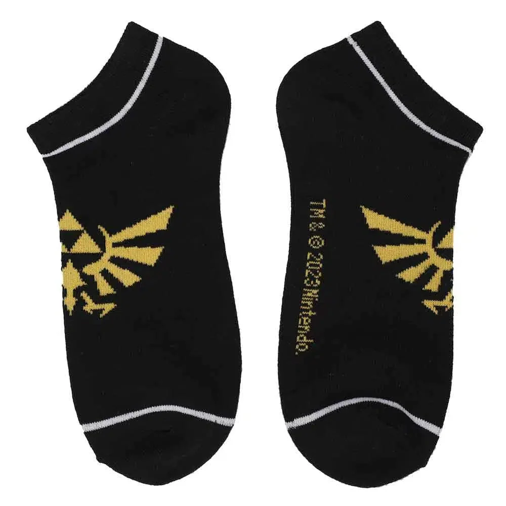 The Legend of Zelda - Hyrule Crest Ankle Socks - Bioworld - 5 Pairs - Image 4