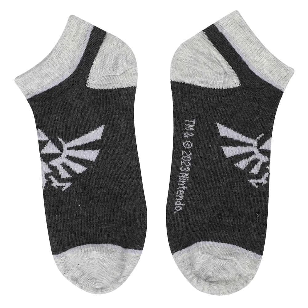 The Legend of Zelda - Hyrule Crest Ankle Socks - Bioworld - 5 Pairs - Image 5
