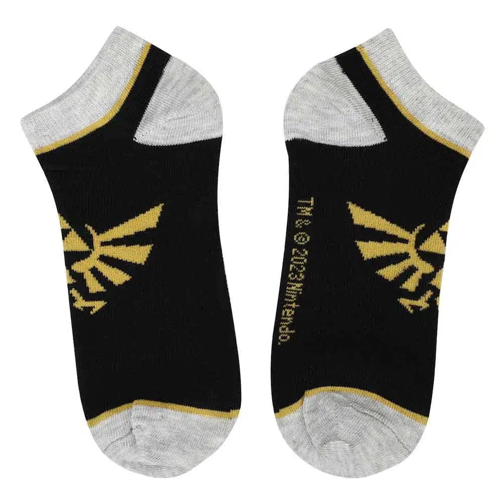The Legend of Zelda - Hyrule Crest Ankle Socks - Bioworld - 5 Pairs - Image 6