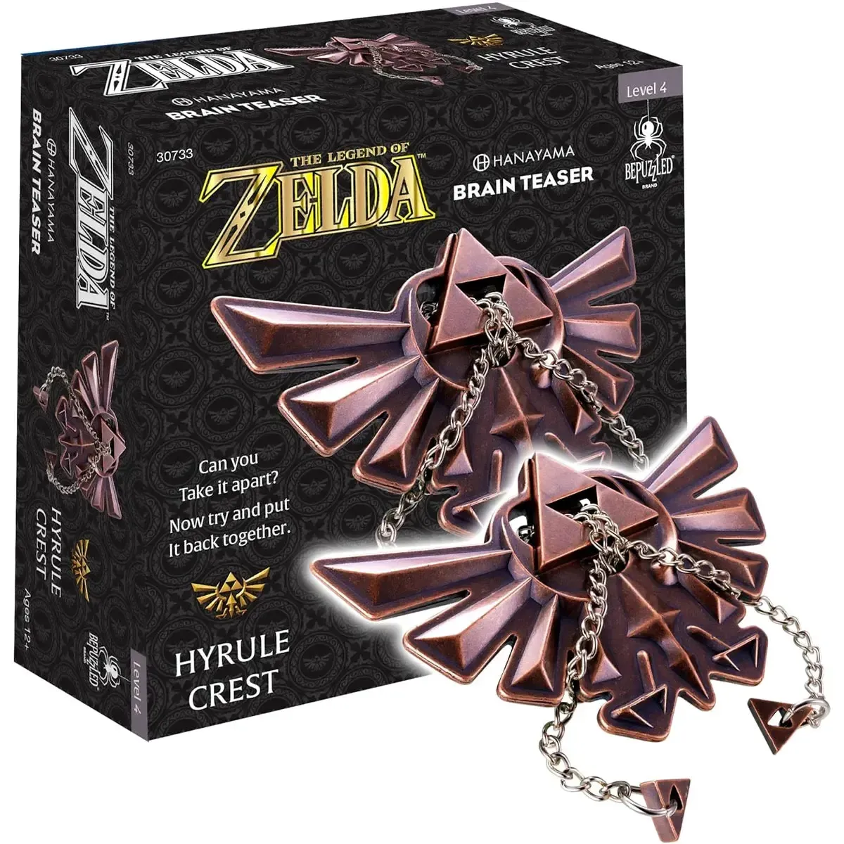 The Legend of Zelda - Hyrule Crest Brain Teaser Puzzle Game (Difficulty Level 4) - University Games - Bepuzzled Series - Image 2