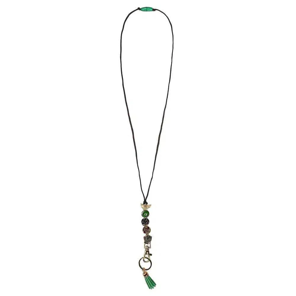 The Legend of Zelda - Hyrule Icons & Symbols Charms Beaded Lanyard - Bioworld