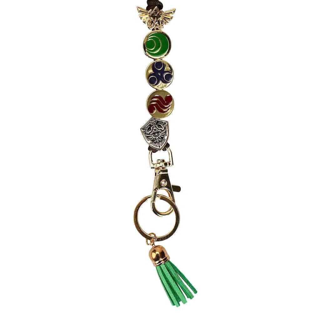 The Legend of Zelda - Hyrule Icons & Symbols Charms Beaded Lanyard - Bioworld - Image 2