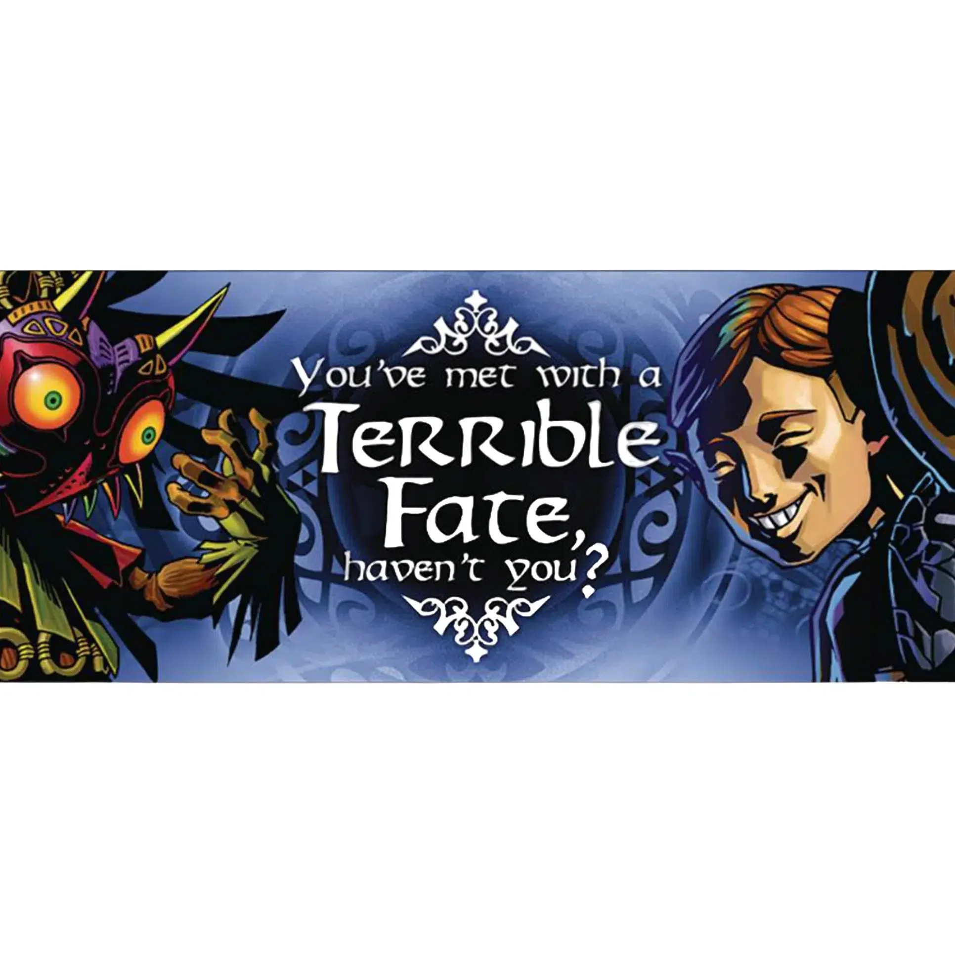 The Legend of Zelda: Majora's Mask - Happy Mask Salesman "You've Met With A Terrible Fate Haven't You?" Mug (Ceramic, 11 oz.) - Pyramid America - Image 2