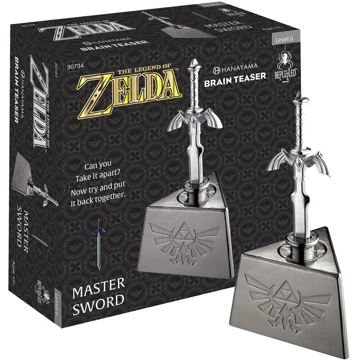 The Legend of Zelda - Master Sword Brain Teaser Puzzle Game (Difficulty Level 6) - University Games - Bepuzzled Series - Image 2