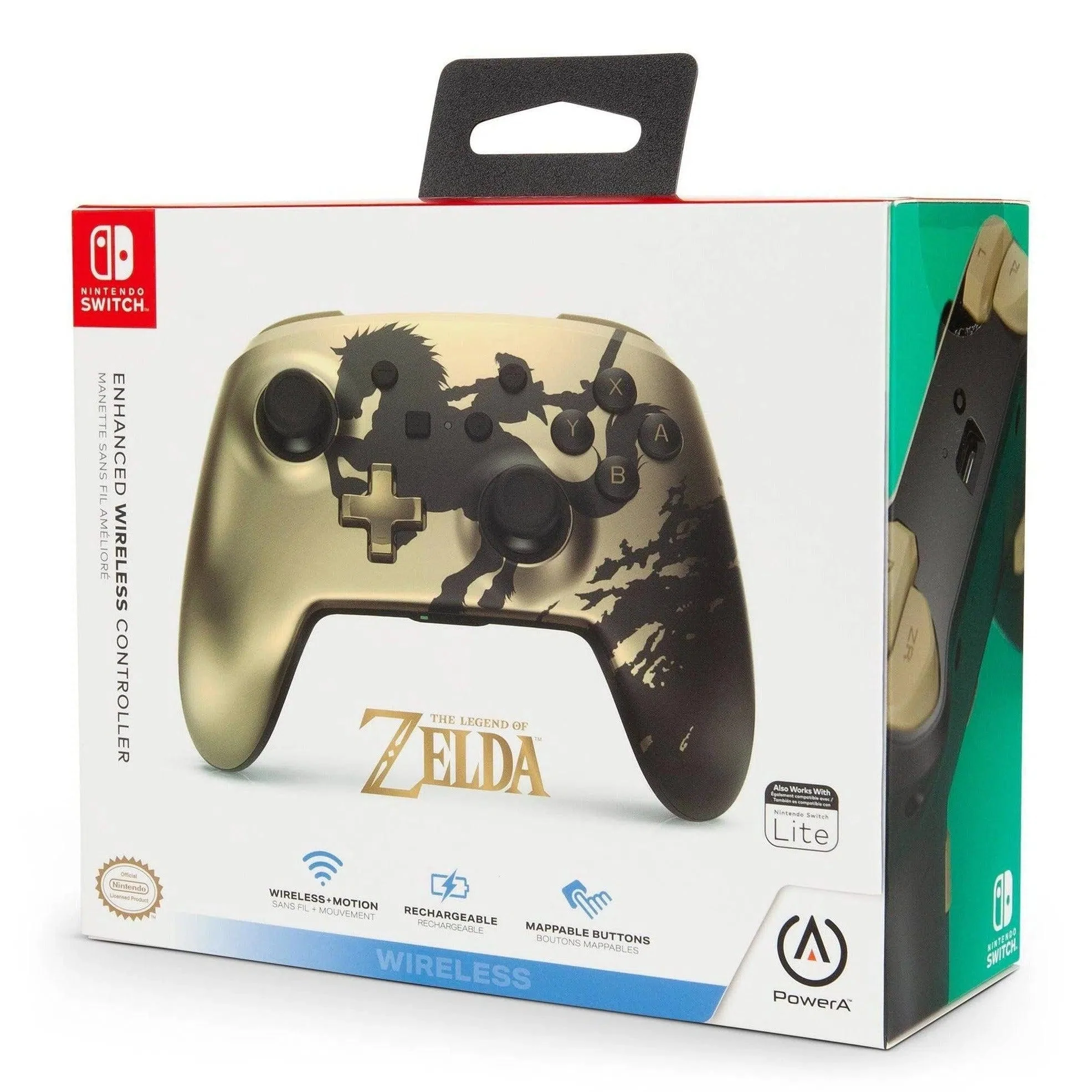 The Legend of Zelda - Nintendo Switch Wireless Controller (Gold Rider Version) - PowerA - Enhanced Edition - Image 11