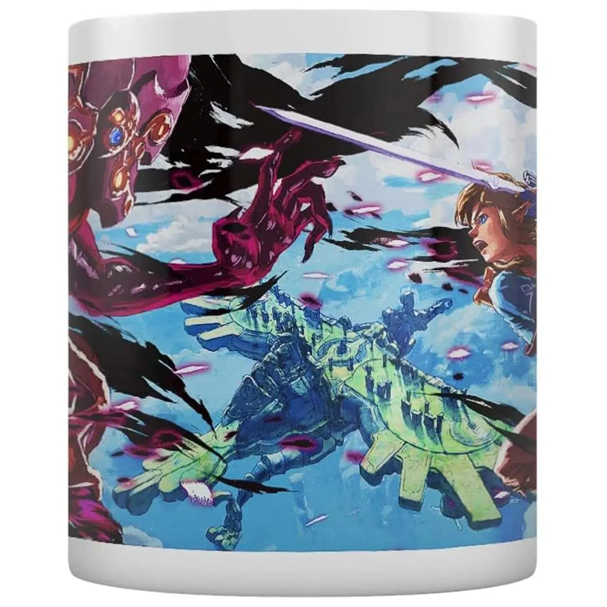 The Legend of Zelda: Tears of the Kingdom - Link vs Wildblight Ganon Mug (Ceramic, 11 oz.) - Pyramid America - Image 3