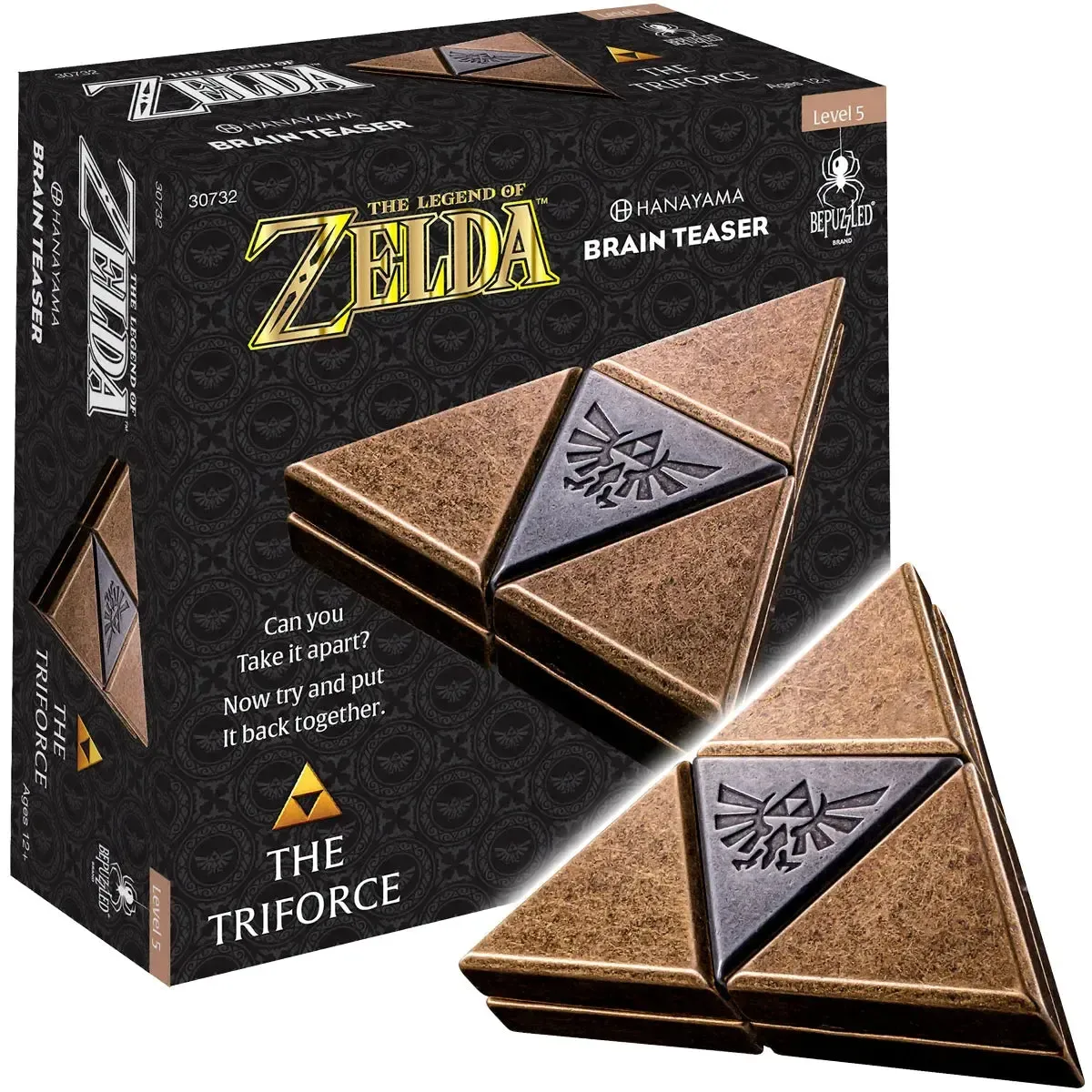 The Legend of Zelda - Triforce Brain Teaser Puzzle Game (Difficulty Level 5) - University Games - Bepuzzled Series - Image 2
