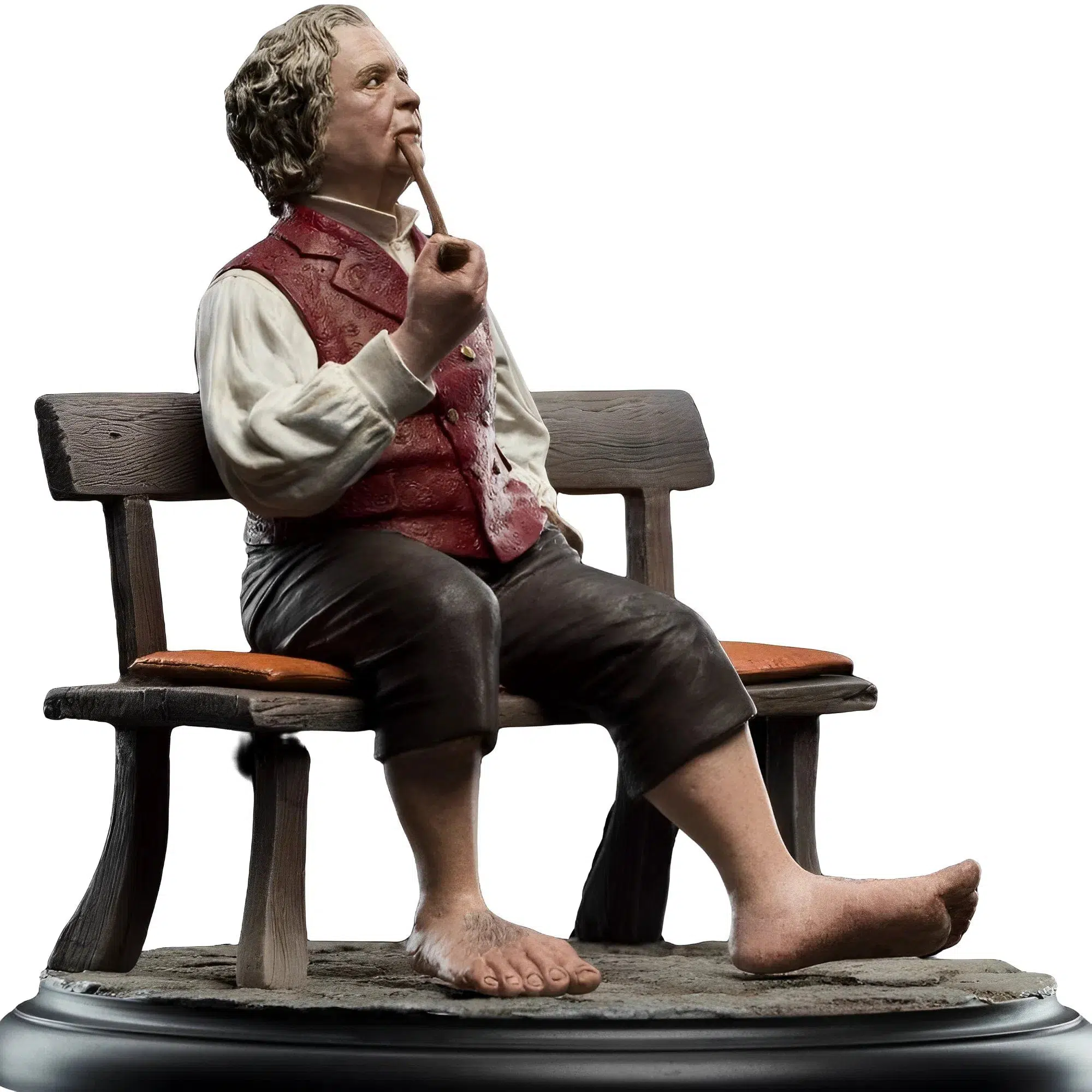 The Lord of the Rings - Bilbo Baggins Smoking Statue Figure (4.1") - Weta Workshop - Miniature Series - Image 2