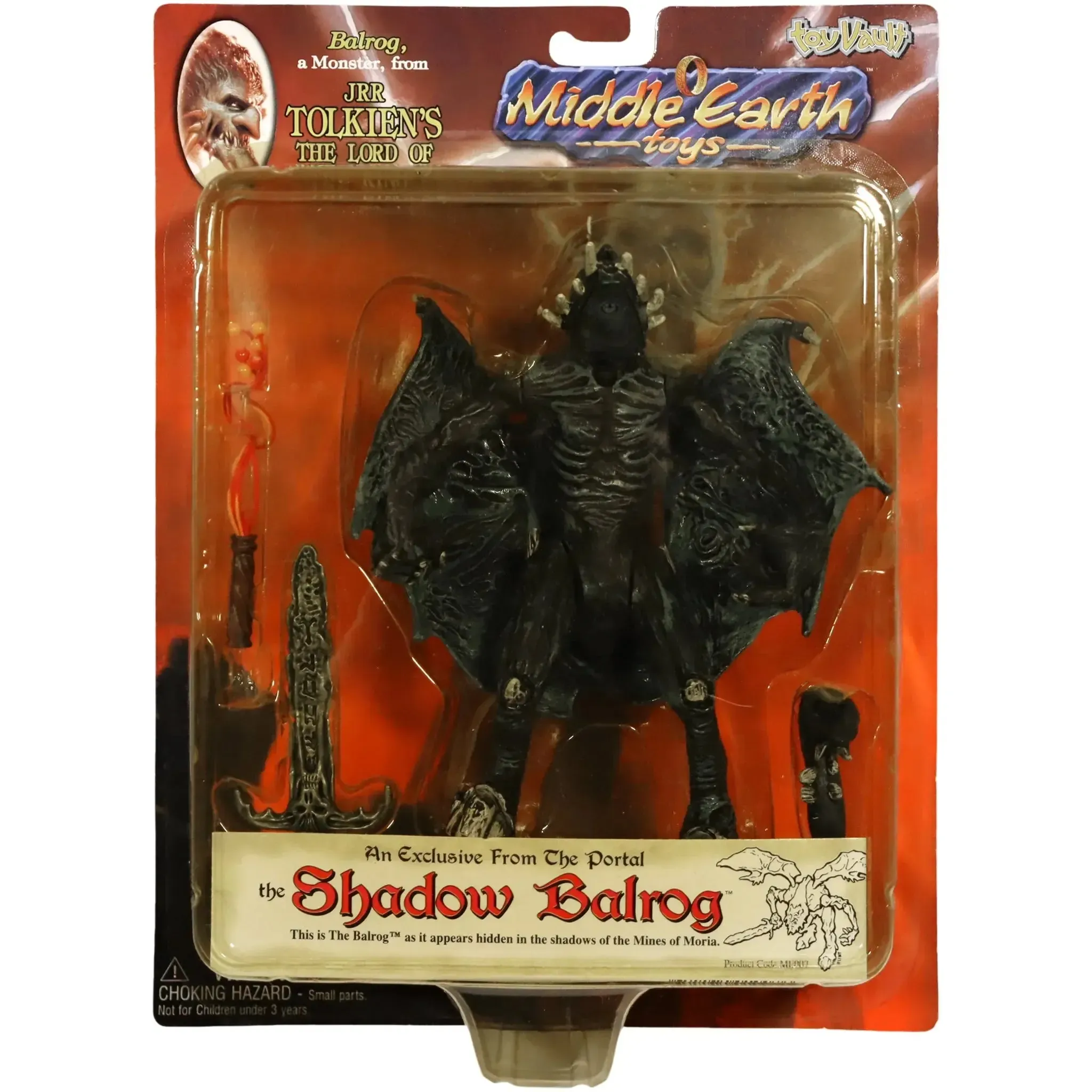 The Lord of the Rings [Book Series] - The Shadow Balrog Action Figure (6.75") - Toy Vault - Middle Earth Toys Series