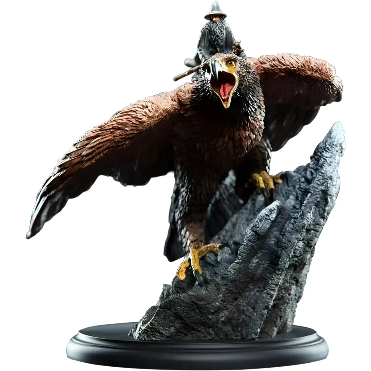 The Lord of the Rings - Gandalf the Gray on Gwaihir the Eagle Statue Figure - Weta Workshop - Miniature Series