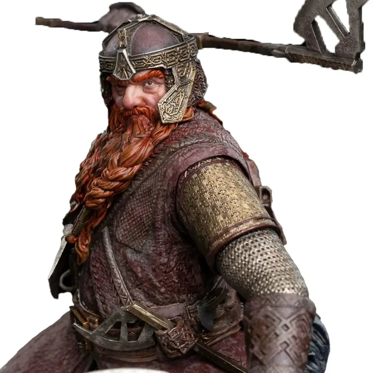The Lord of the Rings - Gimli Throwing Axe Statue Figure (7.7") - Weta Workshop - Figures of Fandom Series - Image 6