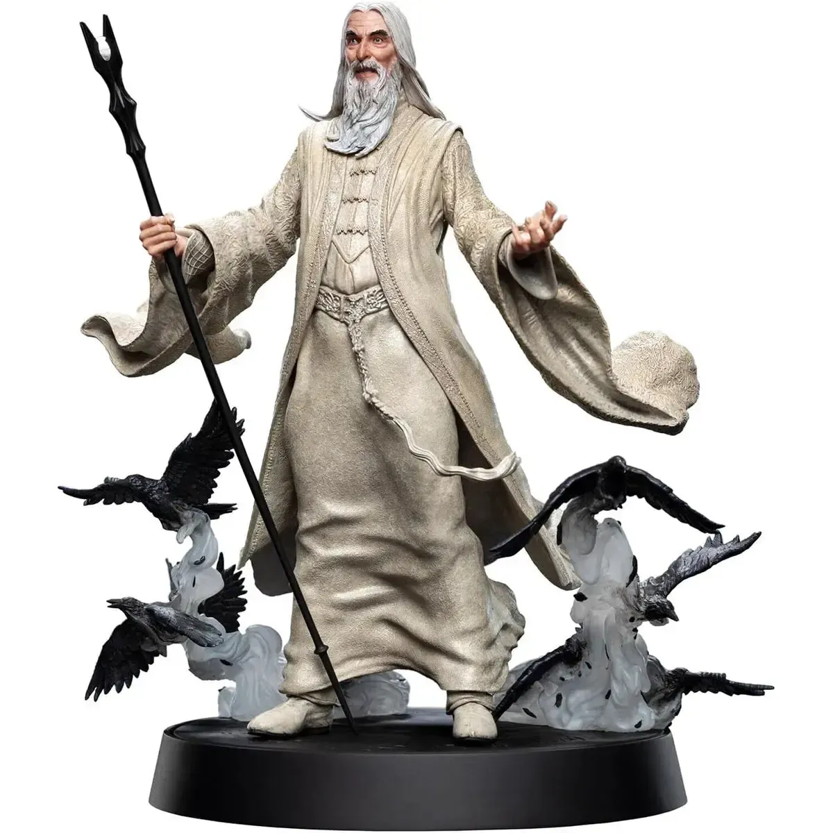 The Lord of the Rings - Saruman the White with Crebain Statue Figure (10") - Weta Workshop - Figures of Fandom Series - Image 3