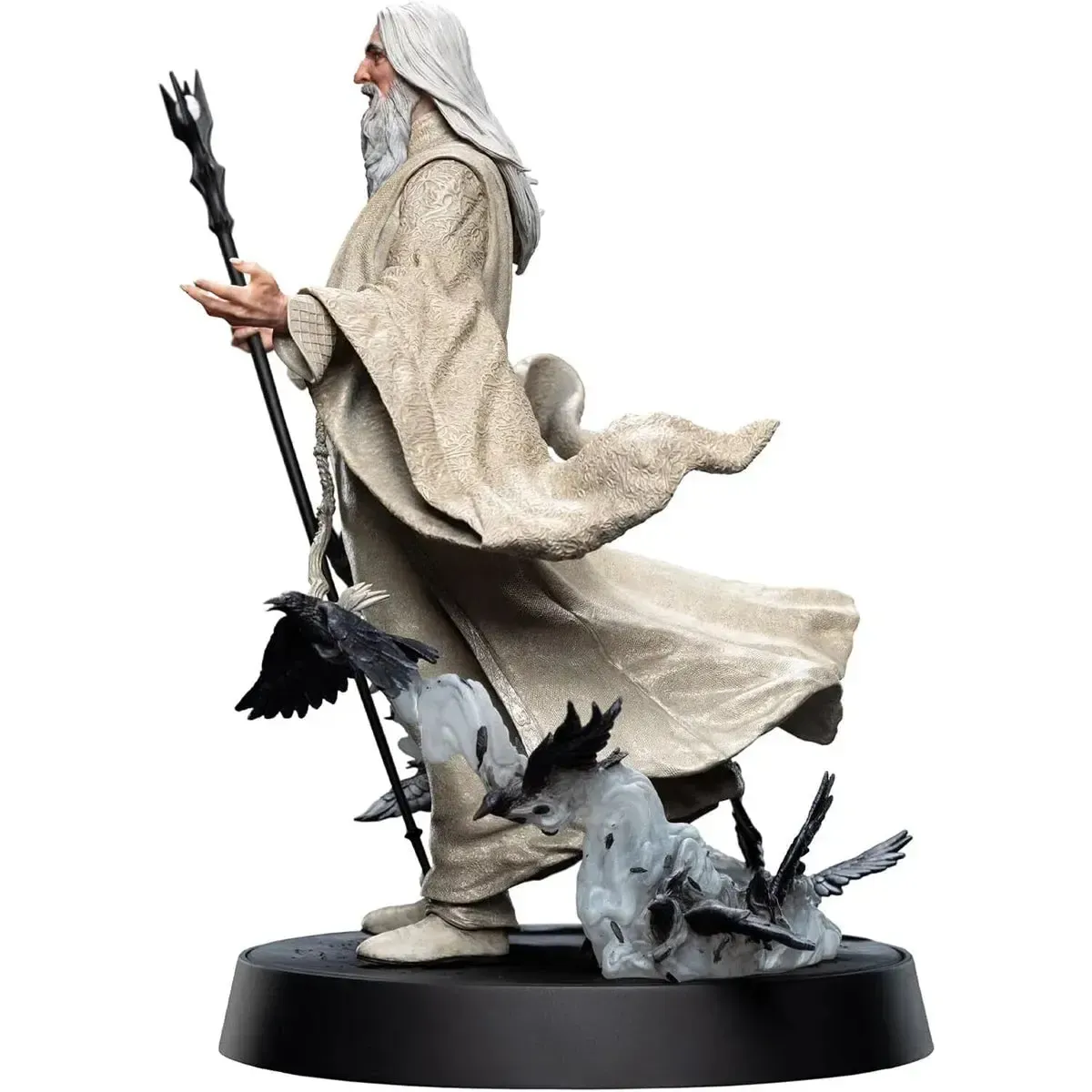 The Lord of the Rings - Saruman the White with Crebain Statue Figure (10") - Weta Workshop - Figures of Fandom Series - Image 4