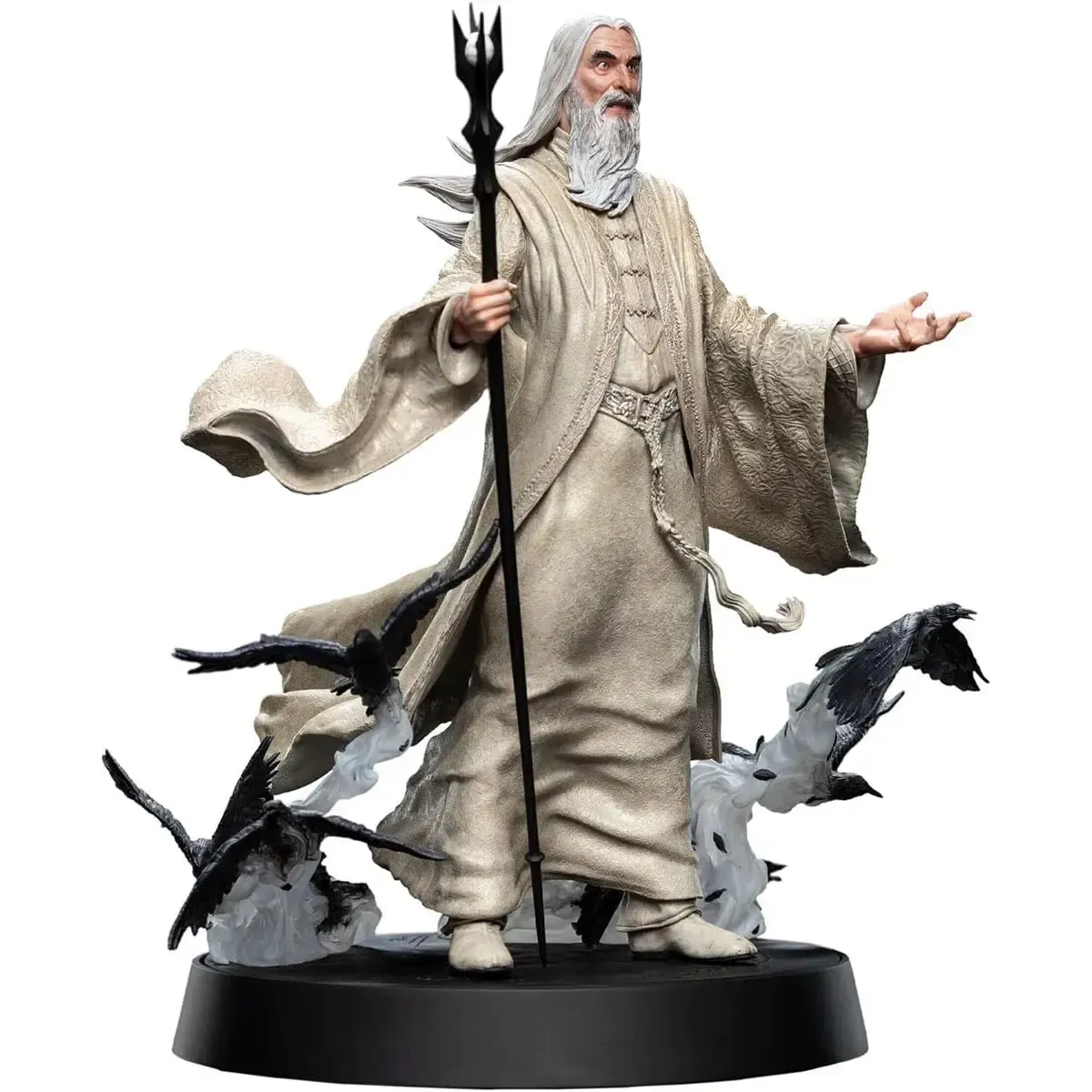 The Lord of the Rings - Saruman the White with Crebain Statue Figure (10") - Weta Workshop - Figures of Fandom Series - Image 6