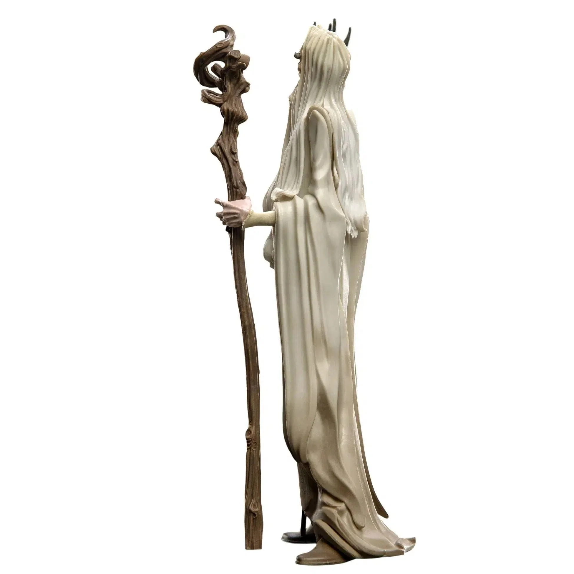 The Lord of the Rings - Saruman the White with Gandalf's Staff Figure (Limted Edition San Diego Comic-Con SDCC 2021 Exclusive) - Weta Workshop - Mini Epics Series - Image 3