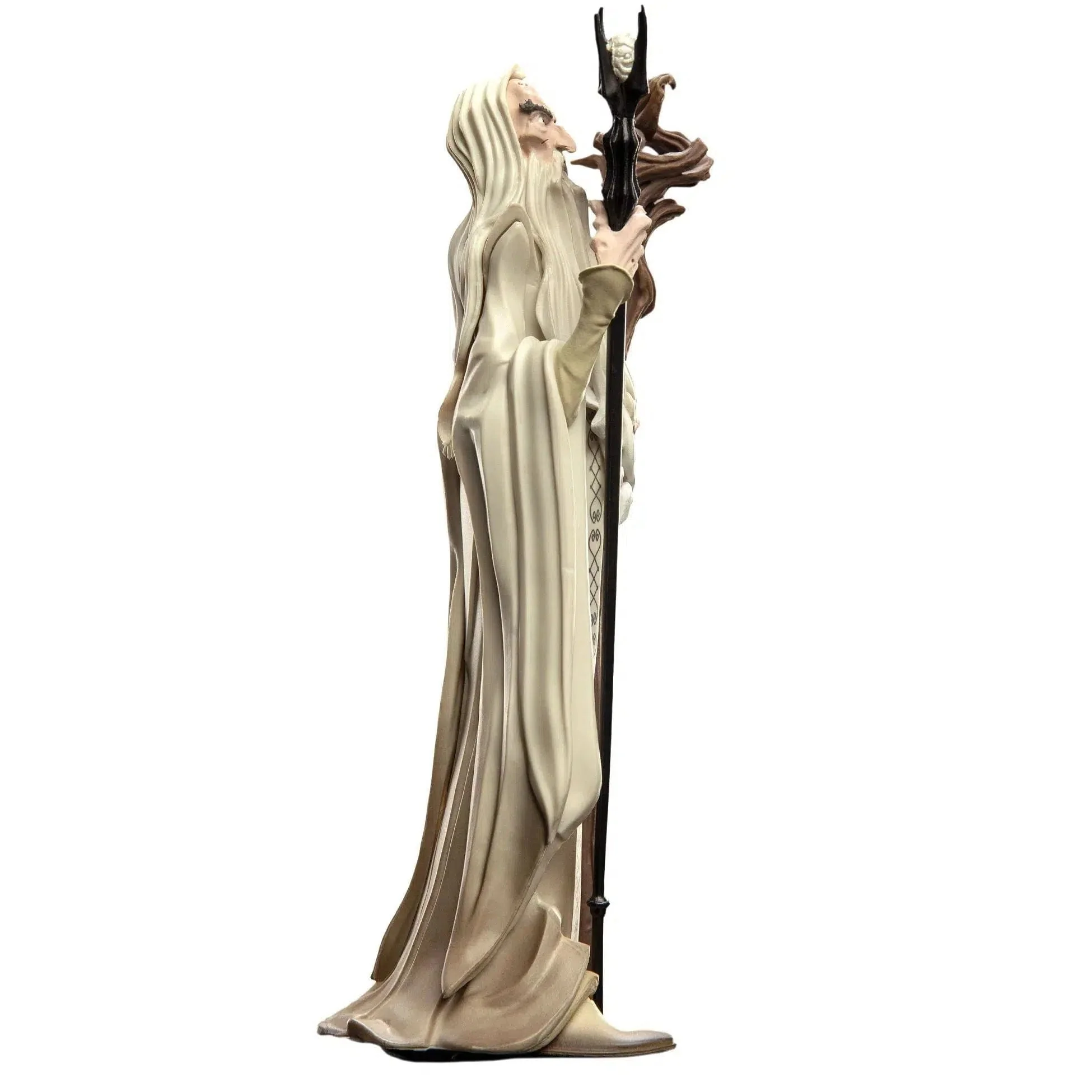 The Lord of the Rings - Saruman the White with Gandalf's Staff Figure (Limted Edition San Diego Comic-Con SDCC 2021 Exclusive) - Weta Workshop - Mini Epics Series - Image 4