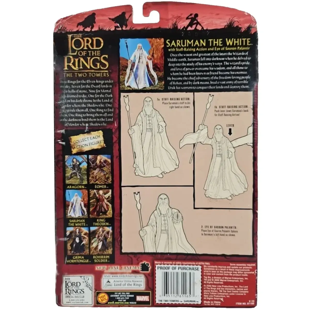 The Lord of the Rings: The Two Towers - Saruman the White Action Figure (7") - Toy Biz - Image 3