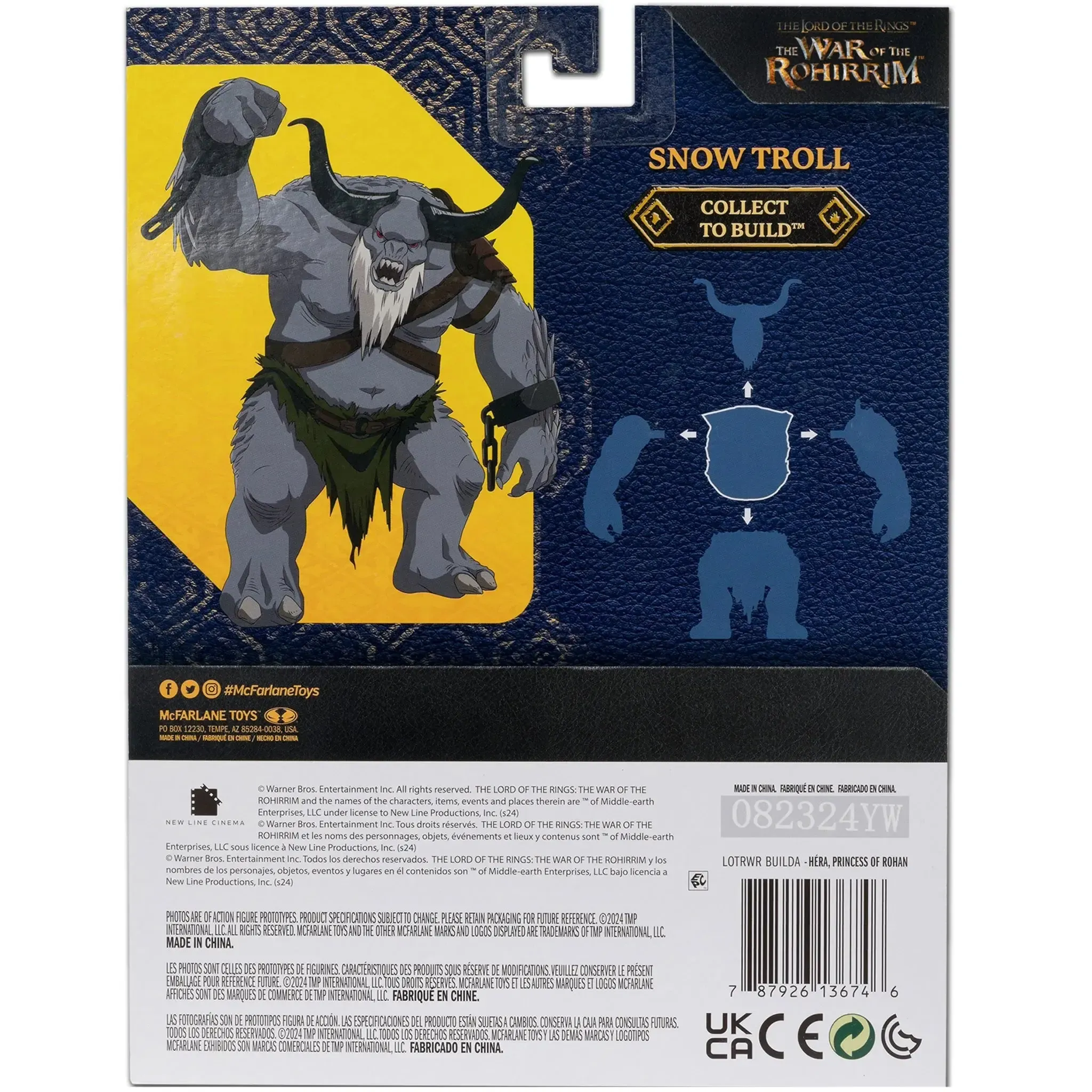 The Lord of the Rings: The War of the Rohirrim - Héra Action Figure (3.75") - McFarlane Toys - [Build a Figure: Snow Troll] - (2024) - Image 3