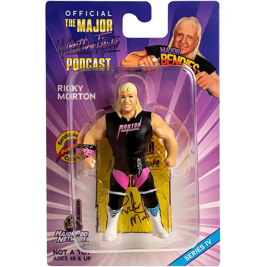 The Major Wrestling Figure Podcast [WWF x WCW] -  Ricky Morton Action Figure (5") - Major Bendies - Series IV