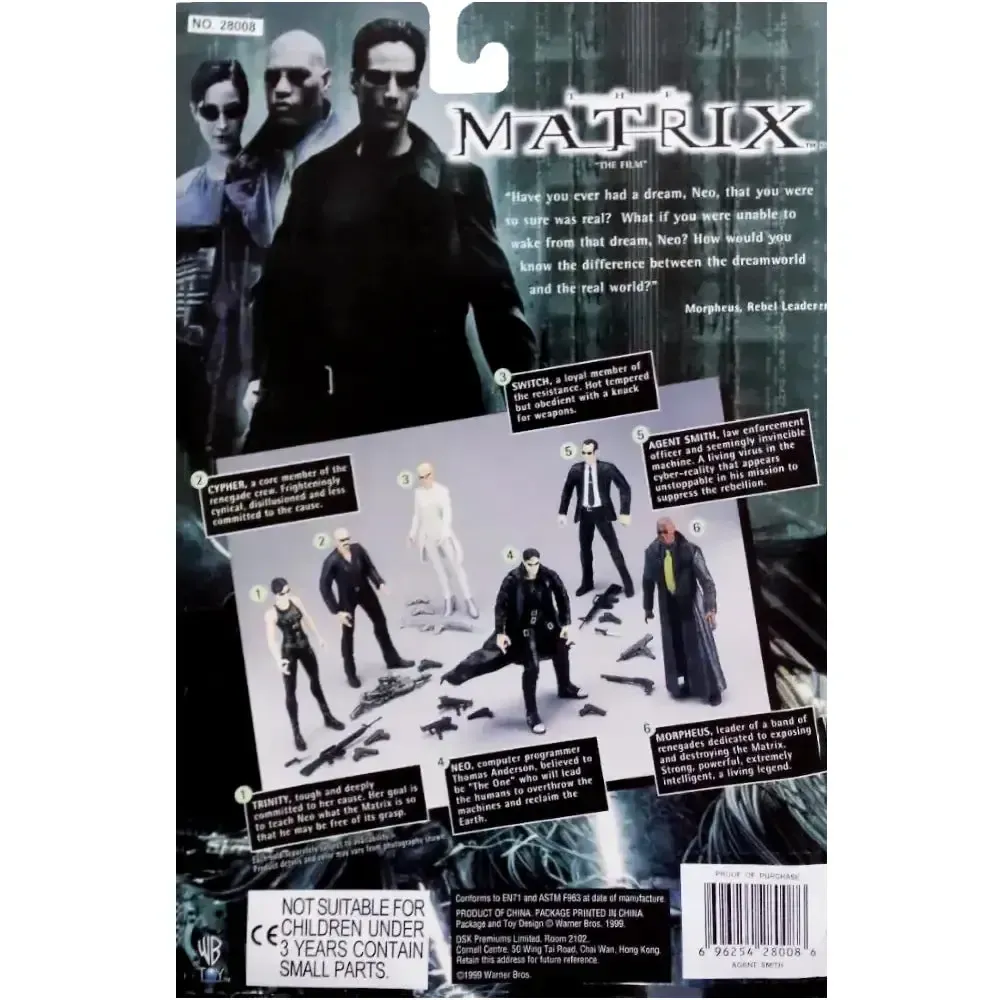The Matrix - Agent Smith Action Figure (6") - N2 Toys - The Film Series - (1999) - Image 2