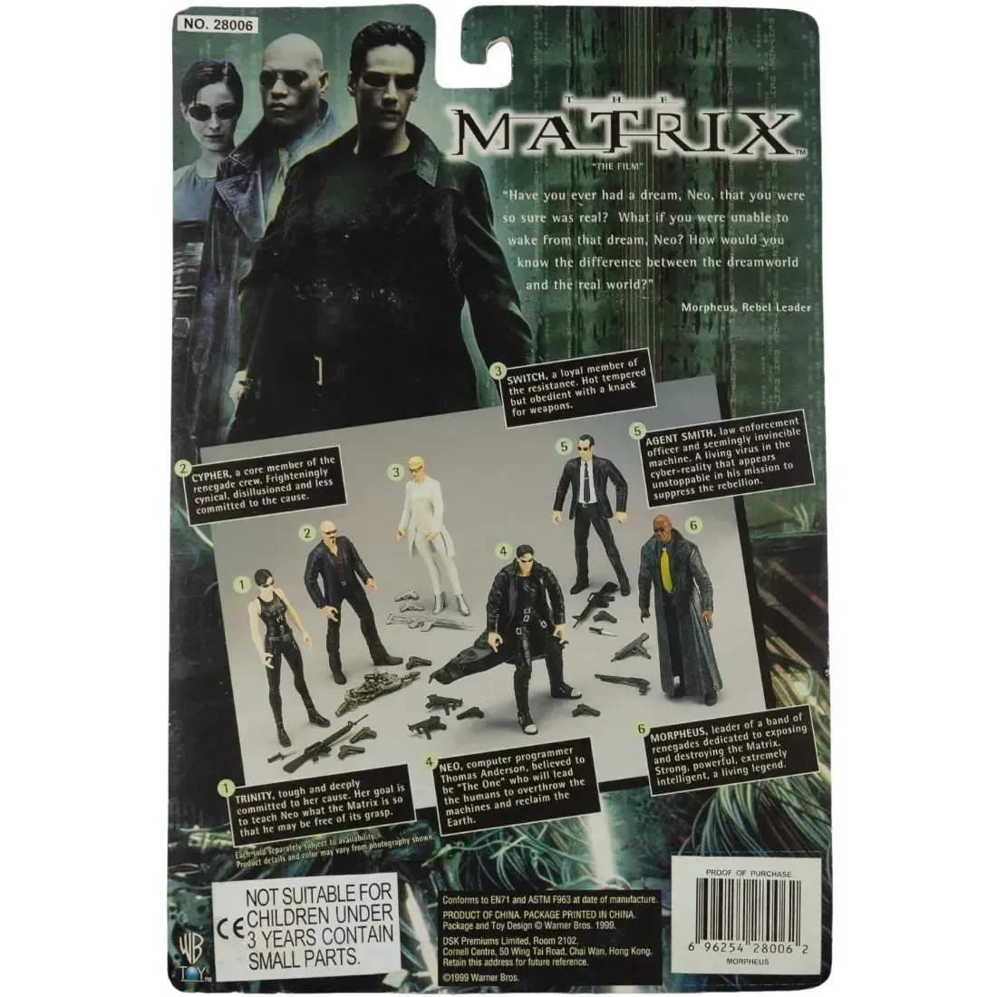 The Matrix - Morpheus Action Figure (6") - N2 Toys - The Film Series - (1999) - Image 2