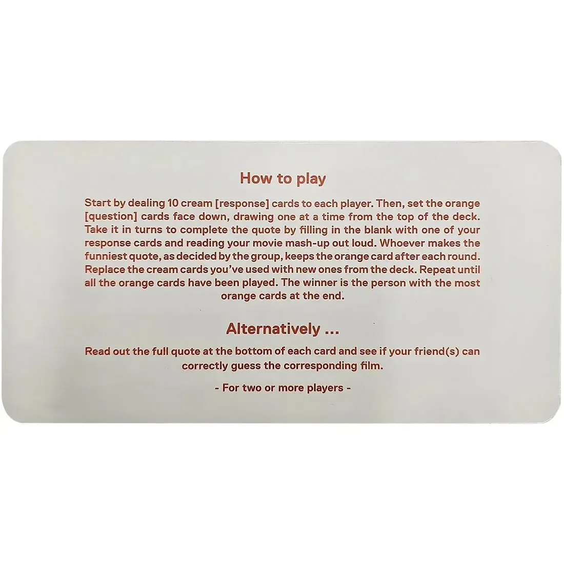 The Movie Misquote Game - Party Movies Card Game for Family, and Adults (2+ Players, Ages 16+) - Little White Lies - Image 7