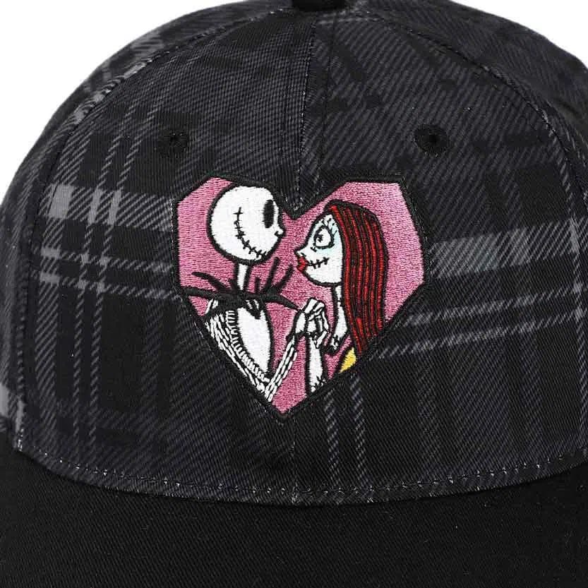 The Nightmare Before Christmas - Jack & Sally In Love Hat (Plaid, Embroidered) - Bioworld - Image 5