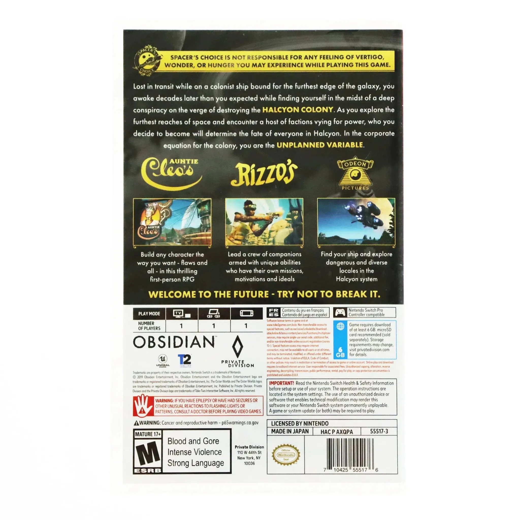 The Outer Worlds - Nintendo Switch - Image 3