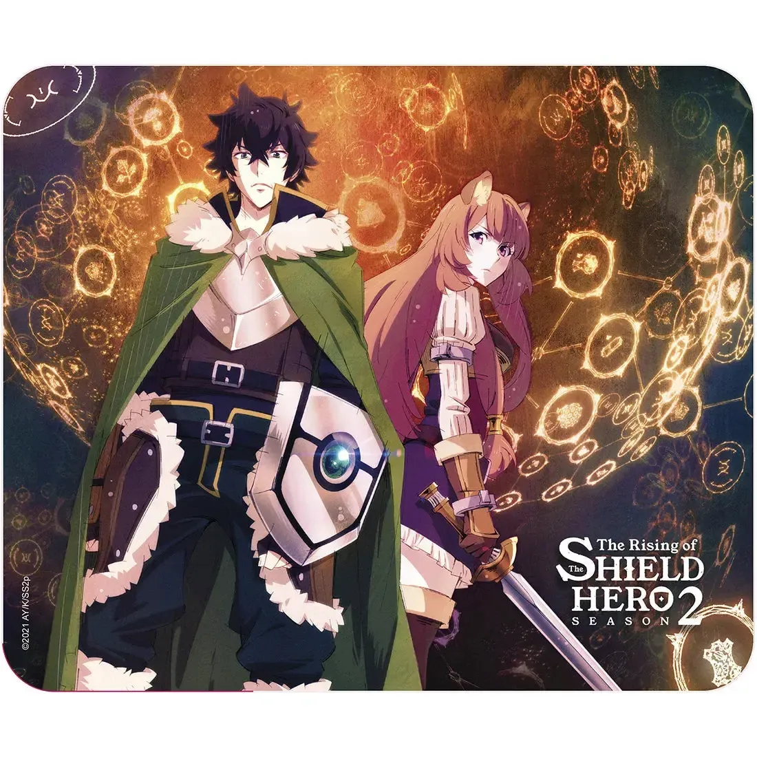 The Rising of The Shield Hero [Season 2] - Naofumi & Raphtalia Mousepad (9.25"x7.75") - ABYstyle - Image 2
