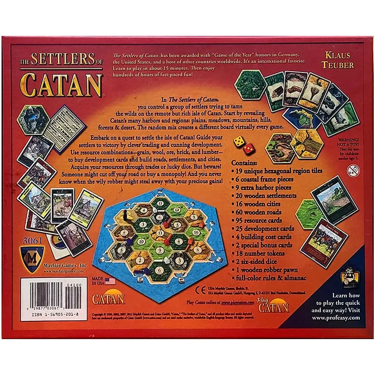 The Settlers of Catan - Strategy Civilization Board Game for Family and Adults (3-4 Players, Age 10+) - Mayfair Games (2012) - Image 3