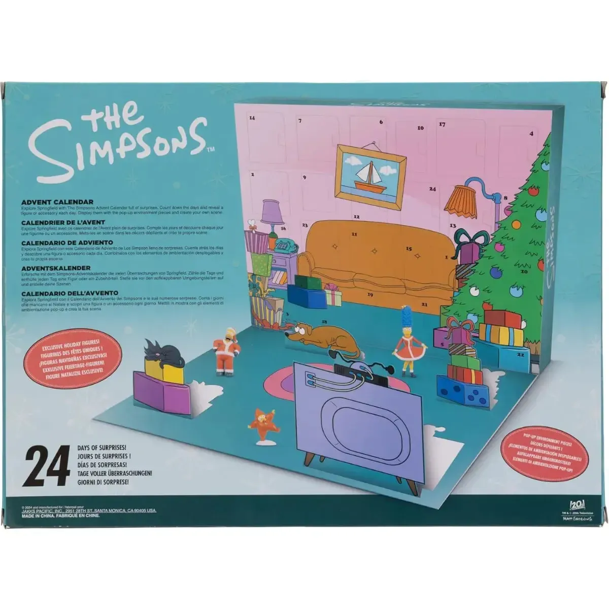 The Simpsons - Christmas Advent Calendar Mini Figure Gift Set - Jakks Pacific - Image 3