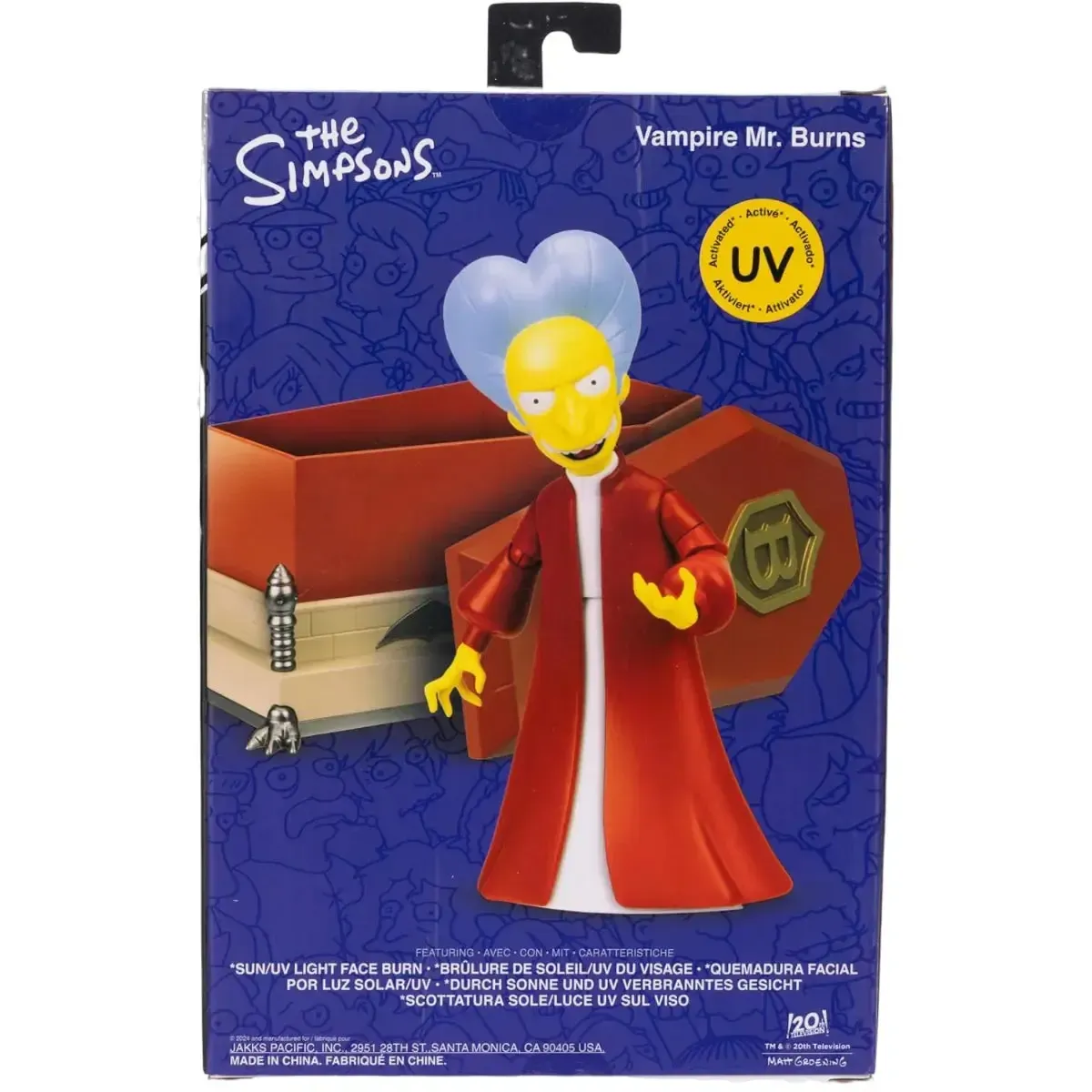 The Simpsons (Treehouse of Horror IV) - Vampire Mr Burns Action Figure (5") - Jakks Pacific - Image 3