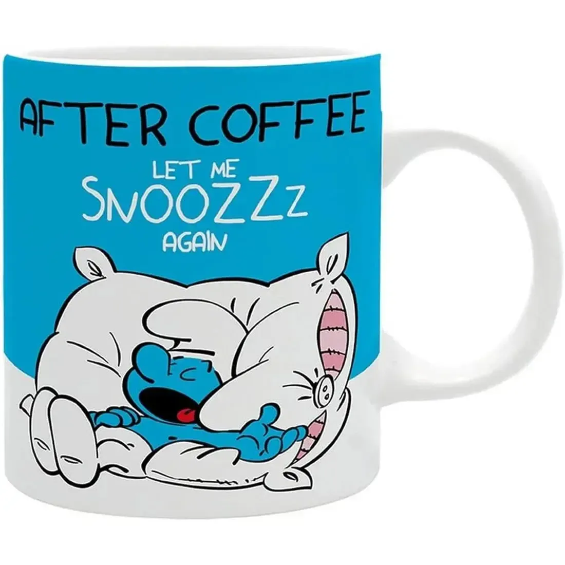 The Smurfs - Before & After Coffee Lazy Smurf Mug (Ceramic, 11 oz.) - ABYstyle - Image 2