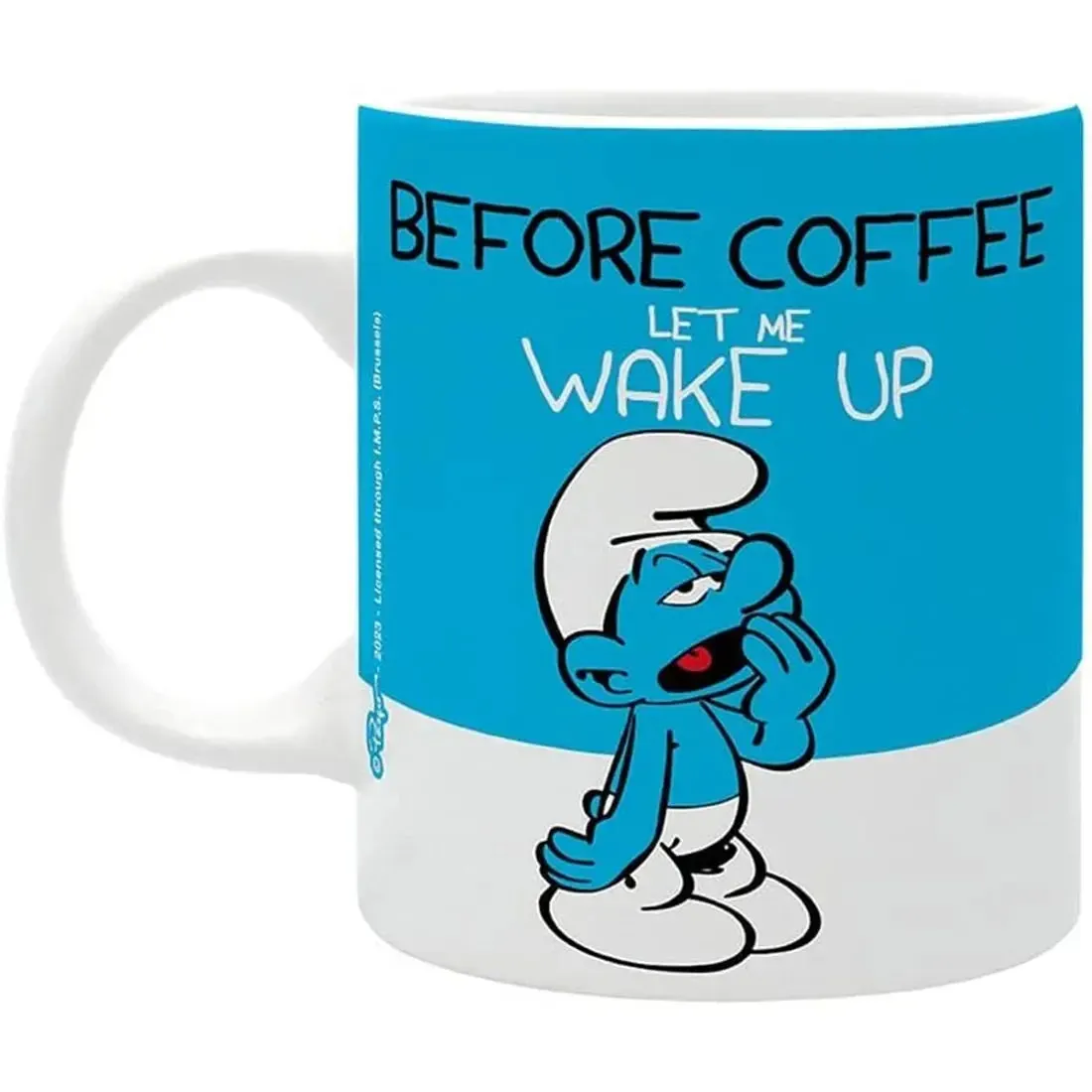 The Smurfs - Before & After Coffee Lazy Smurf Mug (Ceramic, 11 oz.) - ABYstyle - Image 3