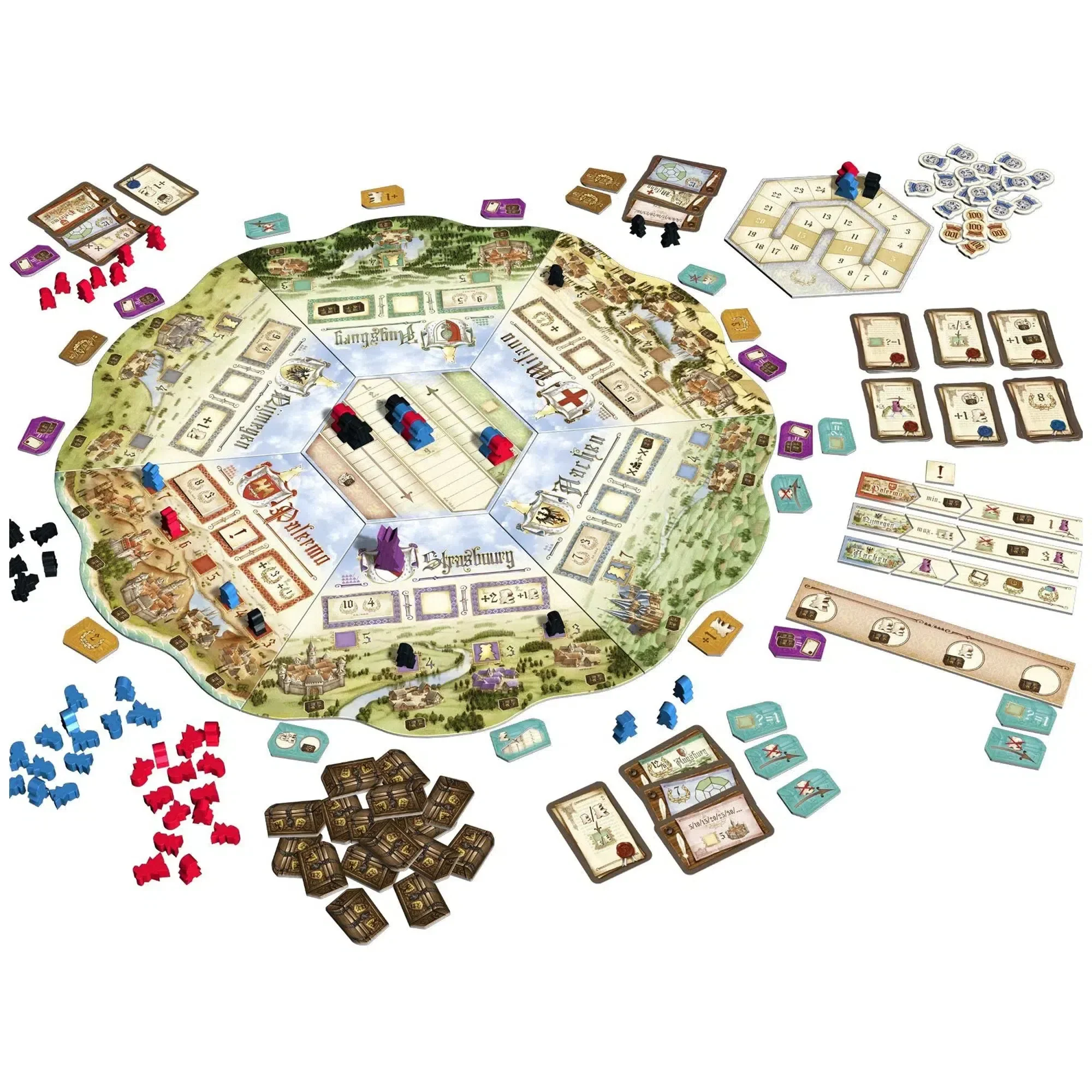 The Staufer Dynasty: Under the Reign of Henry VI - Strategy Civilization Board Game for Family, and Adults (2-5 Players, Ages 13+) - Z-Man Games - Image 2