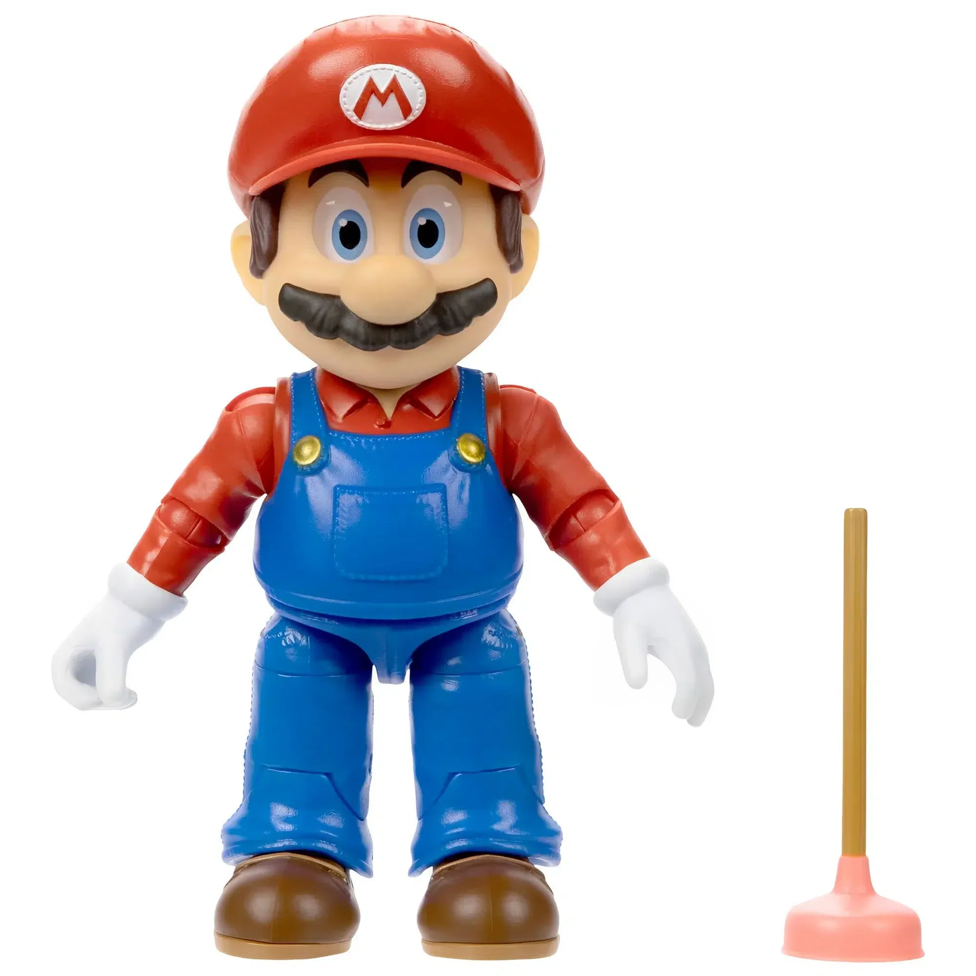 The Super Mario Bros. Movie - Mario with Plunger Action Figure (5") - Jakks Pacific - Series 1 - Image 2